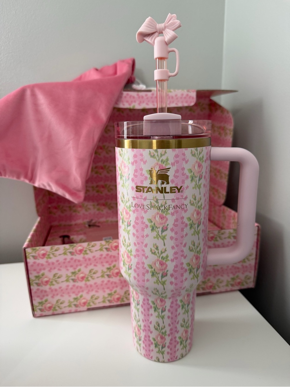 Stanley x LoveShackFancy Blooming Heirloom 40oz Tumbler Limited Edition NEW